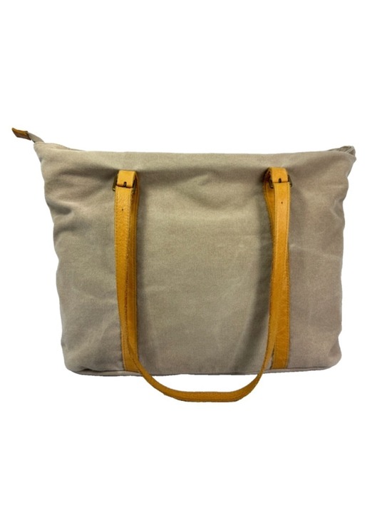 Magnolia Handbags - Hearth and Hand With Magnolia Canvas and Leather Tote Bag Khaki